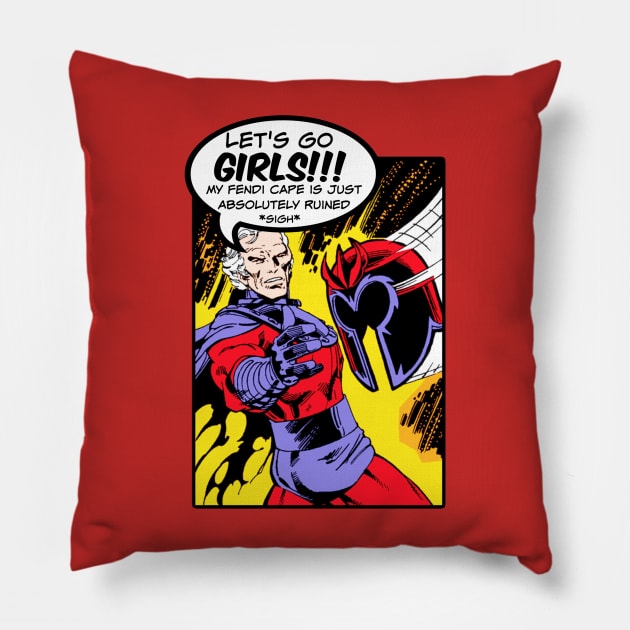 Let's Go Girls Pillow by David Hurd Designs