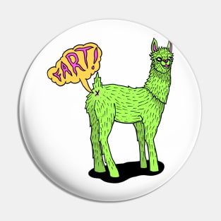 Cute Farting Alpaca Pin