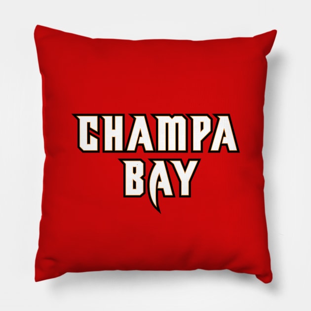 Champa Bay - Red Pillow by KFig21