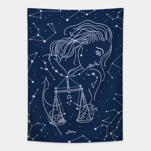 Libra zodiac sign Tapestry