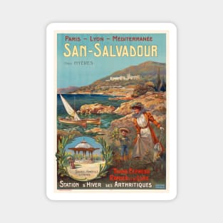 San Salvadour France Vintage Poster 1920 Magnet