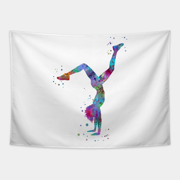 Handstand Tapestry by RosaliArt