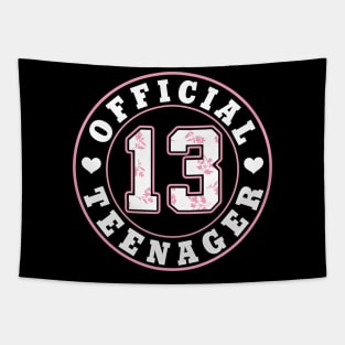 13th Birthday Official Teenager Girls Tapestry