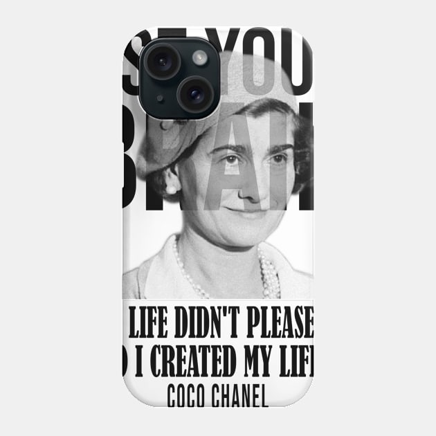 Use your brain - Coco Chanel Phone Case by UseYourBrain