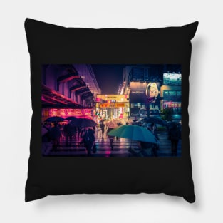 Rain on the Golden City Ueno Pillow