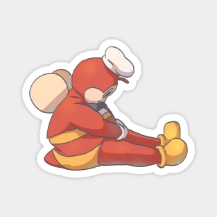 Jollibee Sad Sitting on the Floor Pose Magnet