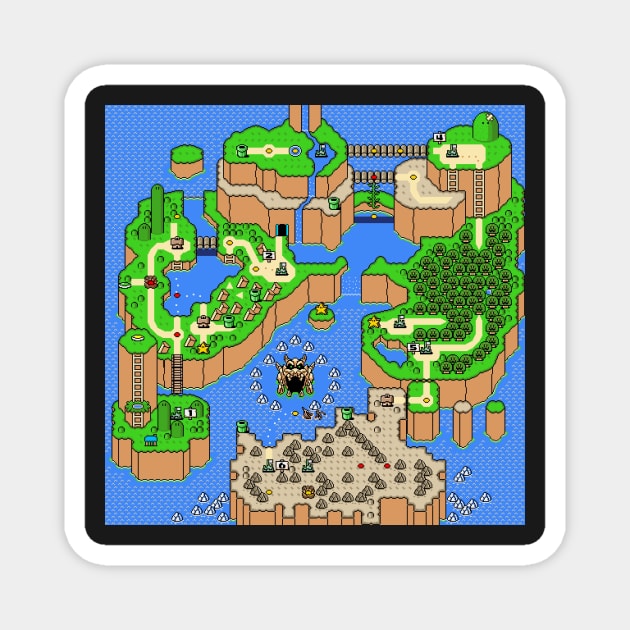 Overworld Map Magnet by SpriteGuy95