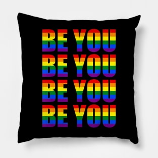 Be You LGBT Flag Gay Pride Month Transgender Pillow