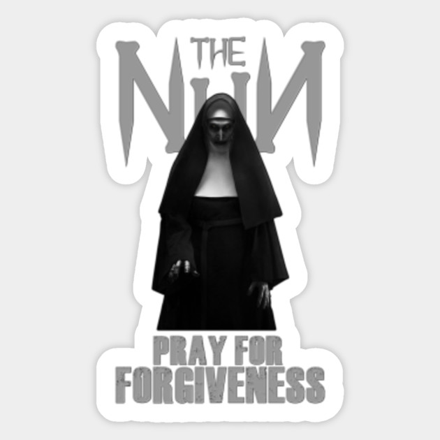 The Nun The Nun Naklejka Teepublic Pl