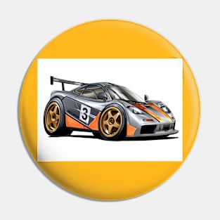 Mc-Laren F1 GTR Number 3 Pin