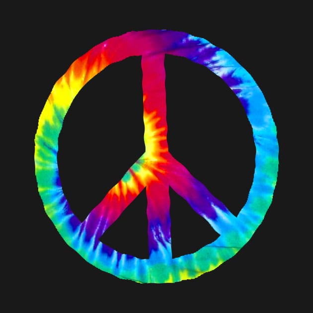 Hippie Tie Dye Peace Sign costume t-shirt by TBA Design