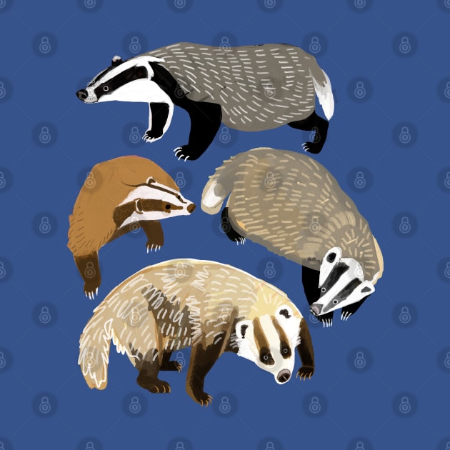 Eurasian Badgers #2 by belettelepink