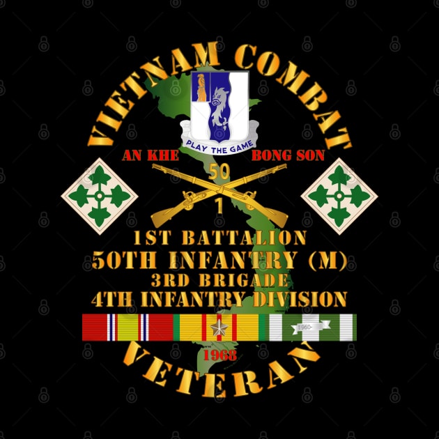 Vietnam Combat Veteran w 1st Bn - 50th Inf - 3rd Bde 4th Inf Div 1968 w VN SVC by twix123844