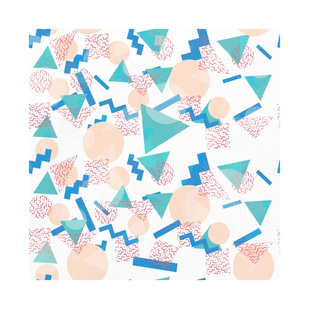 90's Pastel Geometric Pattern by Tobe_Fonseca