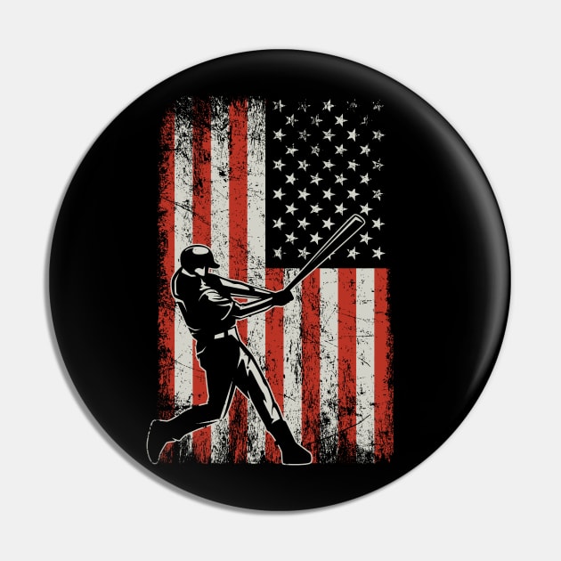 USA Baseball Flag Pin by ryanjaycruz