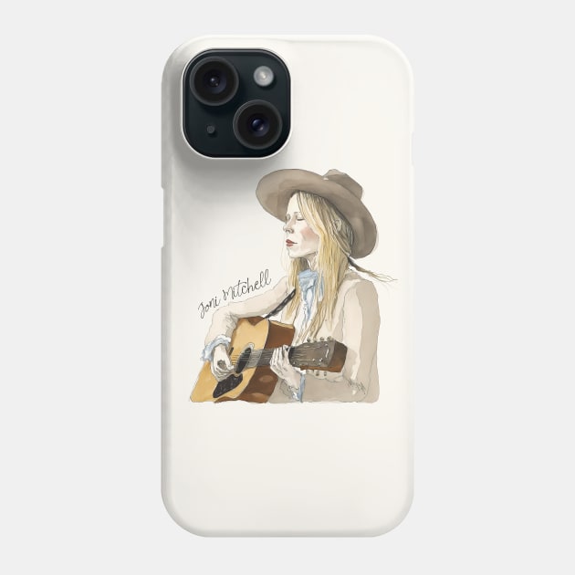 Joni Mitchell •• Phone Case by unknown_pleasures