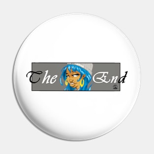 Girl blue hair Pin