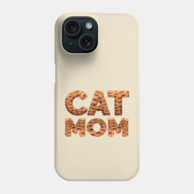 Cat Mom (Furry Text) Phone Case by leBoosh-Designs