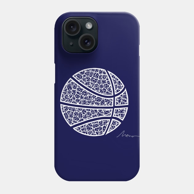 Basketball Ball leaf pattern Phone Case by High Altitude