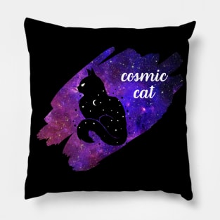 Cosmic Cat Cool Design for Cat and Astronomy Lovers Pillow