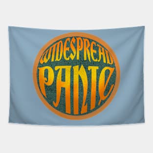 Widespread Panic denim and paint design Tapestry