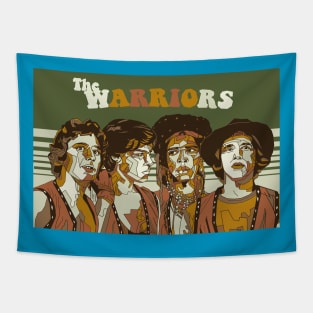 the warriors vintage Tapestry