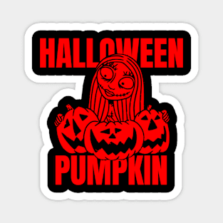 Halloweenpumpkinred Magnet