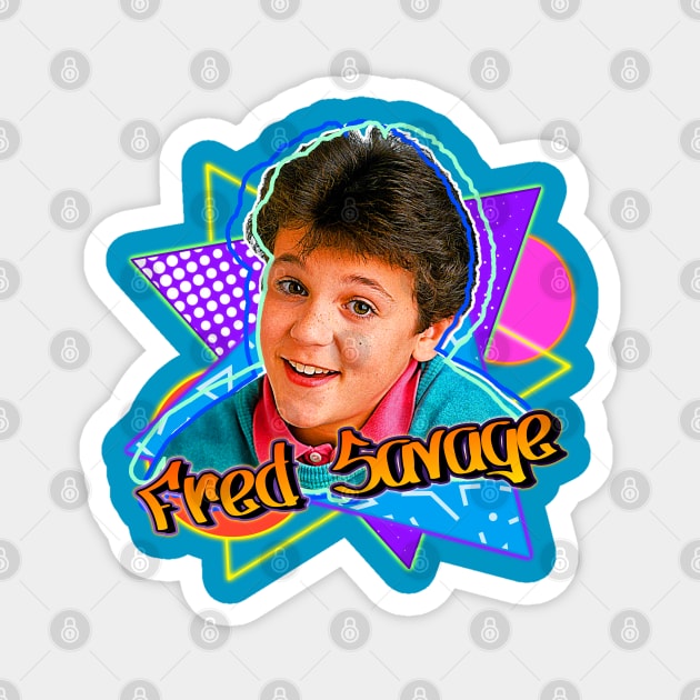 Fred Savage Retro 90s Style Graphics Fan Art Magnet by darklordpug