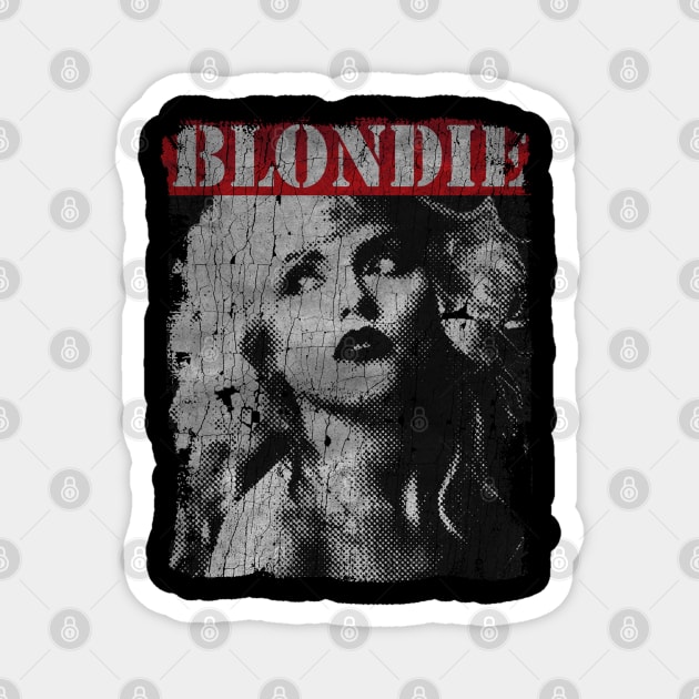 TEXTURE ART - BLONDIE ROCKS Magnet by ZiziVintage