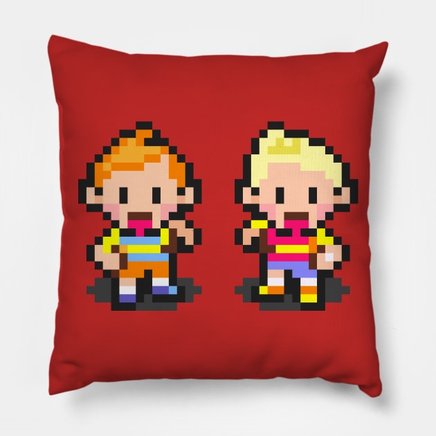 Mother 3 Lucas & Claus Pillow by Blu Shade