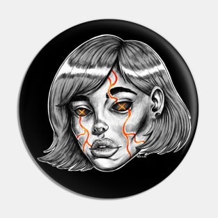 Grey Girl Glow Pin