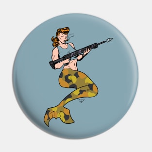 Mermaid Soldier Pin