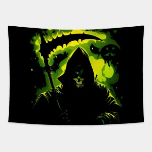 Fantasy Grim Reaper - Scythe and Skull Tapestry