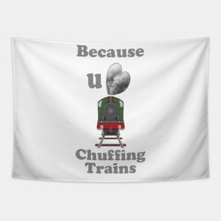 Because You Love Chuffing Trains Tapestry