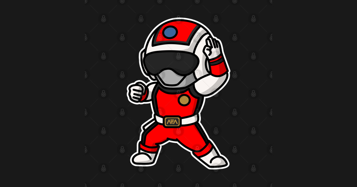 Red Flash Choushinsei Flashman Super Sentai Chibi Kawaii Style - Super ...