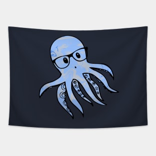 Octopus with Glasses Tapestry