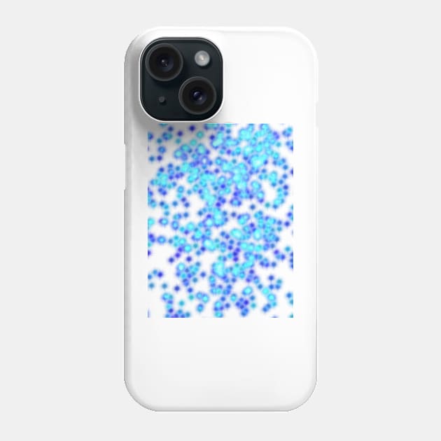 Blue glitter Phone Case by lizajambalaya