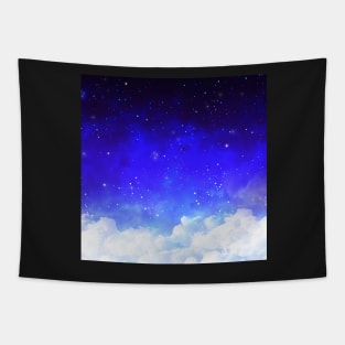 Night sky galaxy print Tapestry