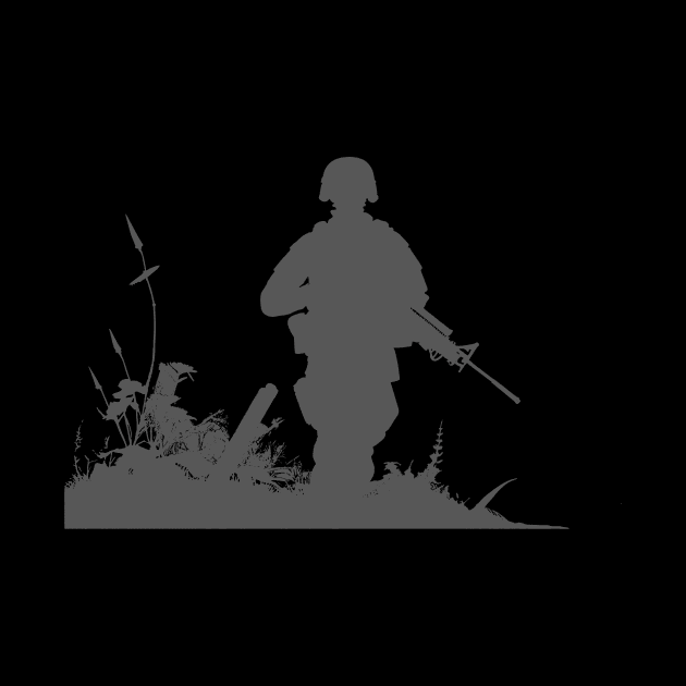 Veterans day remembrance day silhouette by Edgi