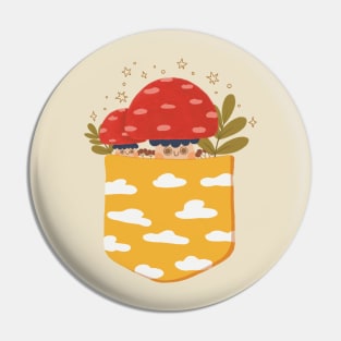 Pocket Mushrooms Pin