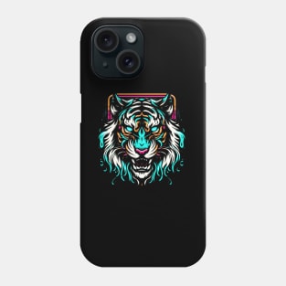 Neon Colored Tiger Phone Case