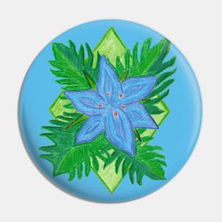 Angapo Emblem with Blue Background Pin