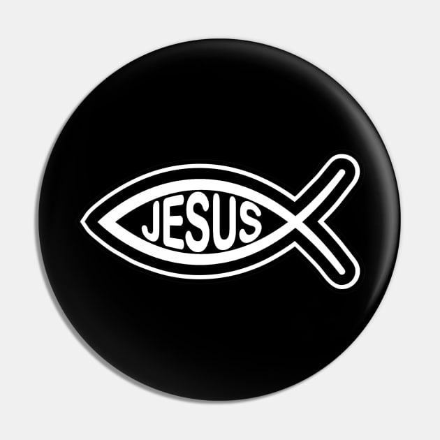 Jesus fish Christian religious symbol black and white Pin by pickledpossums