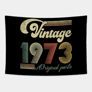 Retro Vintage 1973 51st Birthday Gift Men Women 51 Years Old Tapestry