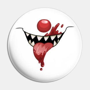 Bloody Clown (Carnie) Mouth Pin