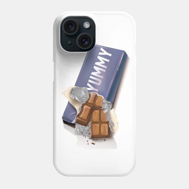 Yummy Chocolate Bar Phone Case by nickemporium1