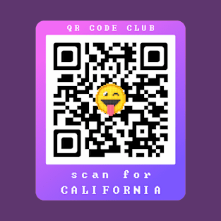 Scan for California, Qr Code Funny Memes -21 T-Shirt