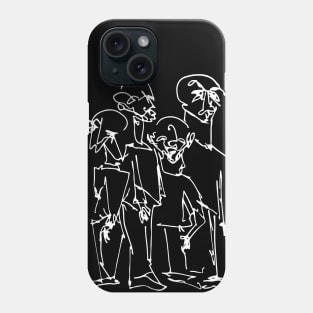 Multiple faces #5 - Psychedelic Ink Drawing with Art Style Phone Case