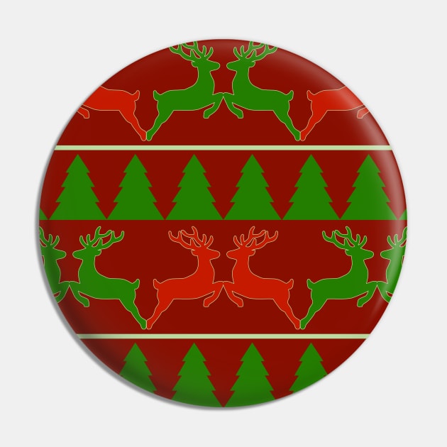 Festive Jersey No 3 Pin by Fun Funky Designs