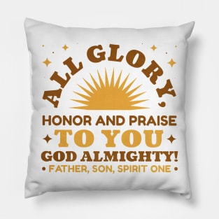 Religious christian god quote Pillow